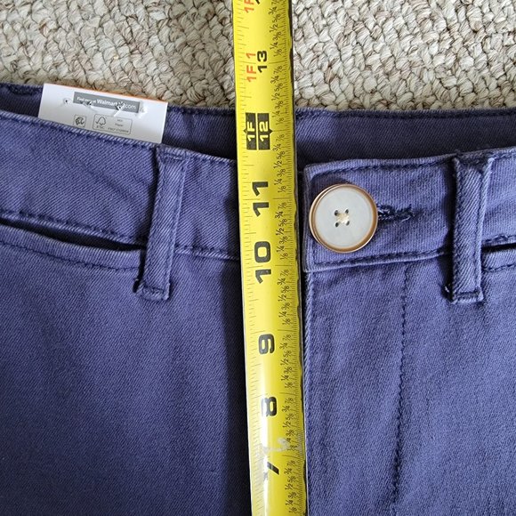 NWT Time and Tru High Rise Wide Leg Crop Pants Size 10 - Picture 5 of 8